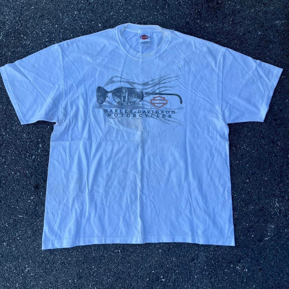 1990s Harley Davidson Graphic AOP shirt size XL